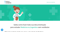 Desktop Screenshot of medicinanaargentina.com.br